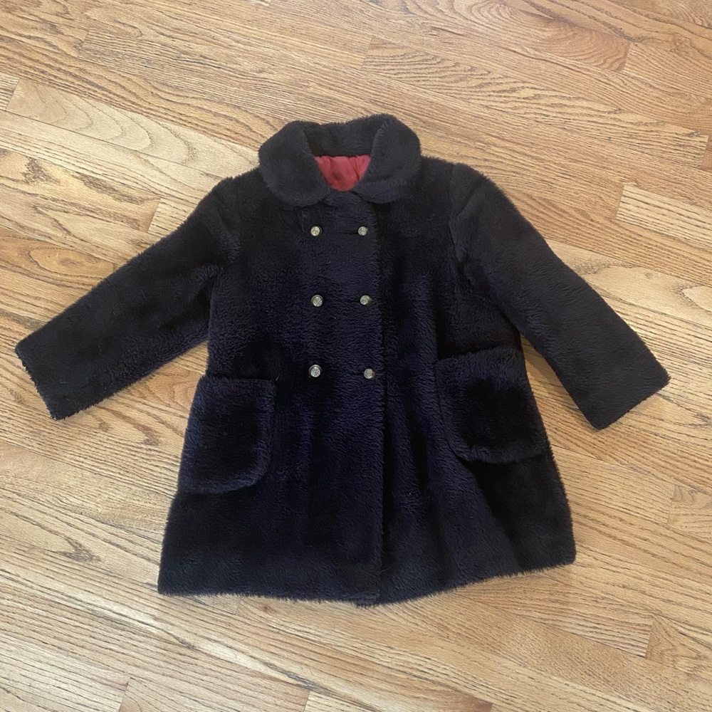 Vintage (1960’s) Childrens Winter Faux Fur Coat.